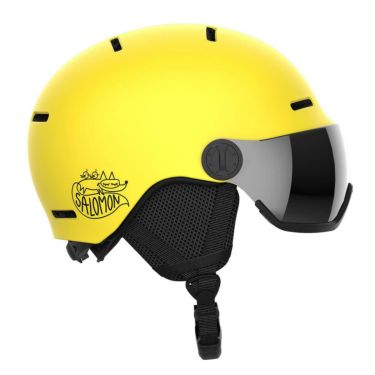サロモン SALOMON　ORKA VISOR オルカ バイザー Vibrant Yellow　ジュニア スキーヘルメット 2024-2025 詳細1