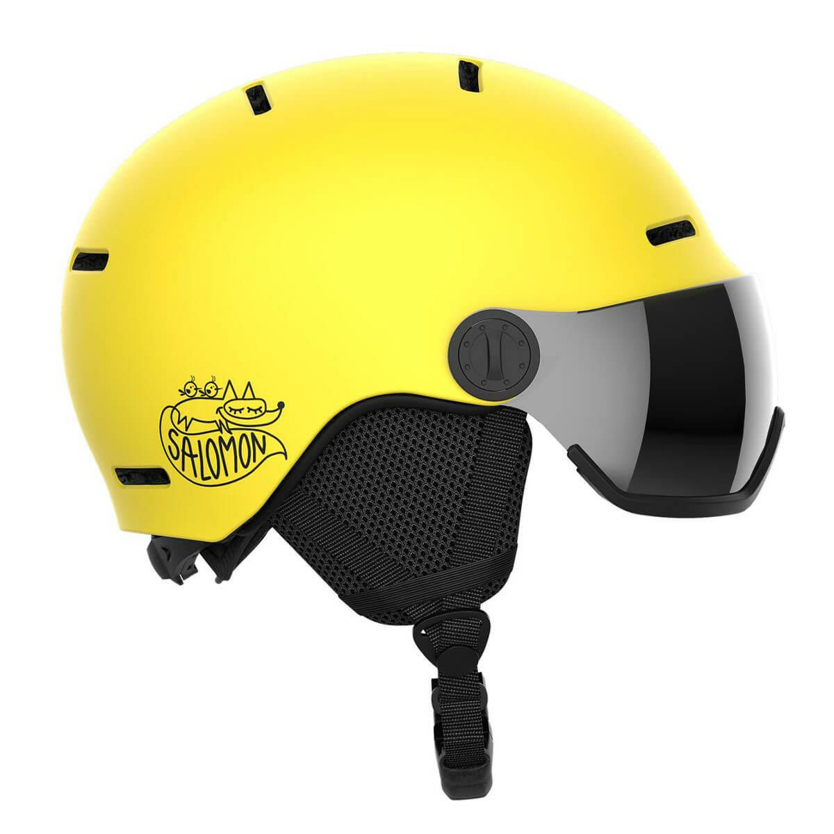サロモン SALOMON　ORKA VISOR オルカ バイザー Vibrant Yellow　ジュニア スキー スノーボードヘルメット 2025-2026
