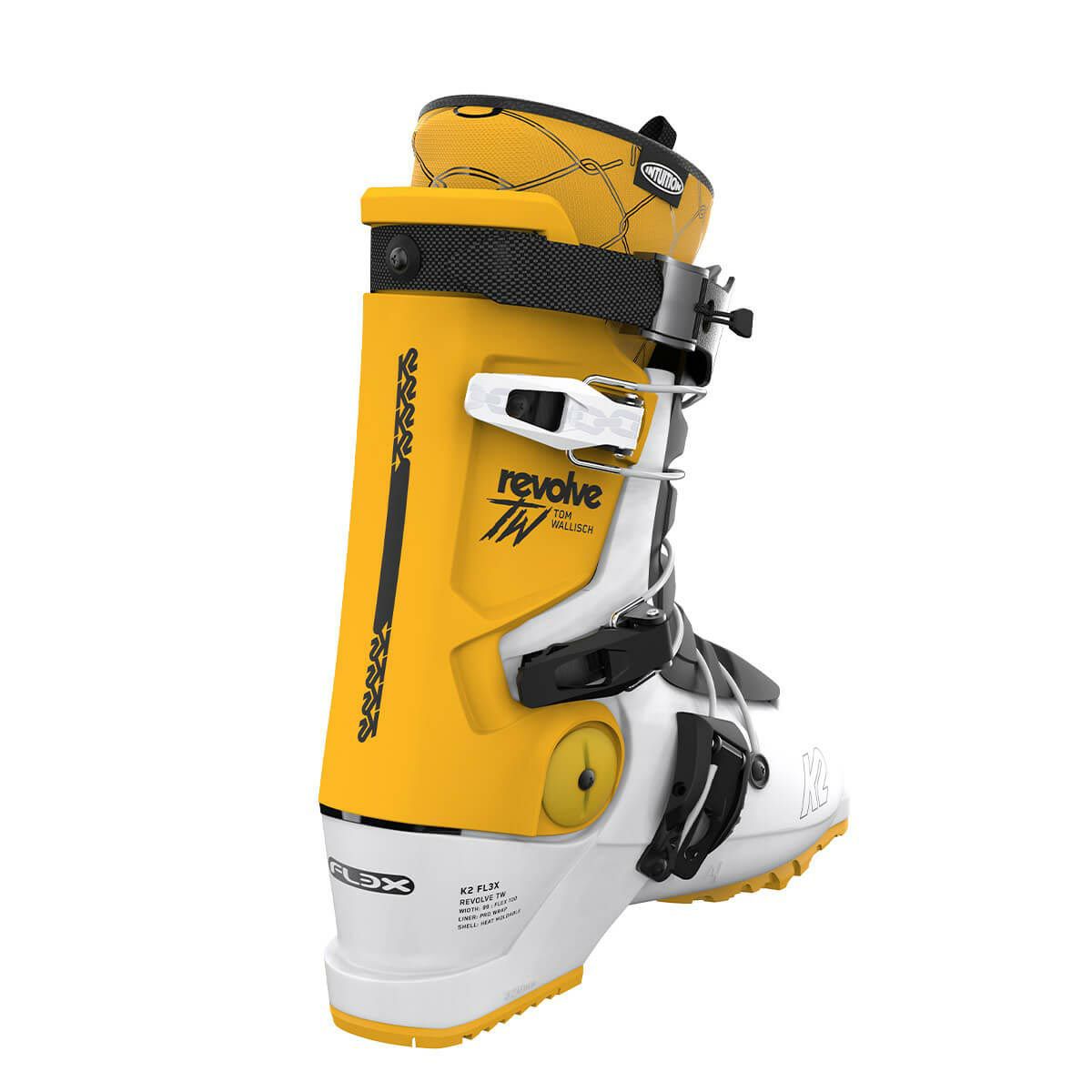 K2 revolve スキー用ブーツ ホワイト/イエロー ケーツー K2 REVOLVE TW リボルブ TW スキーブーツ 2023-2024 | 【公式
