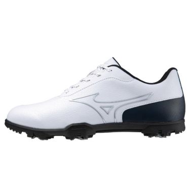 ミズノ MIZUNO　メンズ WIDE STYLE LIGHT ST ワイドスタイルライトST ソフトスパイク ゴルフシューズ 51GQ2340 14 ホワイト×ネイビー ホワイト×ネイビー