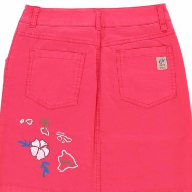 ZOY ゾーイ　レディース ロゴ刺繍 BOB コラボ ハイビスカスペイント ストレッチ インナーパンツ付き スカート 071692330 詳細5