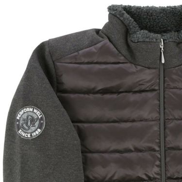 ZOY ゾーイ　レディース 防風 ダブルニットジャージー 生地切替 裏地付き 長袖 フルジップ ダウン ジャケット 071719180 詳細4