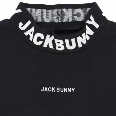 ジャックバニー Jack Bunny!!　メンズ ロゴジャガード ベアカノコ ストレッチ 長袖 モックネックシャツ 262-3266831　2023年モデル 詳細3