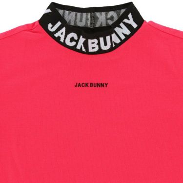 ジャックバニー Jack Bunny!!　レディース ロゴジャガード ベアカノコ ストレッチ 長袖 モックネックシャツ 263-3266832　2023年モデル 詳細3