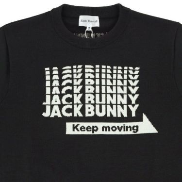 ジャックバニー Jack Bunny!!　レディース ロゴデザイン ジャガード DRY MIX 長袖 クルーネック セーター 263-3270930　2023年モデル 詳細3