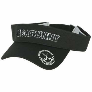 ジャックバニー Jack Bunny!!　ロゴ刺繍 サンバイザー 262-3287911 010 ブラック　2023年モデル ブラック（010）