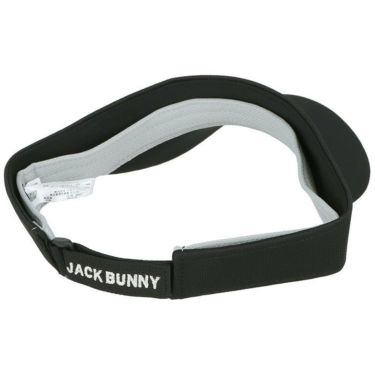 ジャックバニー Jack Bunny!!　ロゴ刺繍 サンバイザー 262-3287911 010 ブラック　2023年モデル 詳細1
