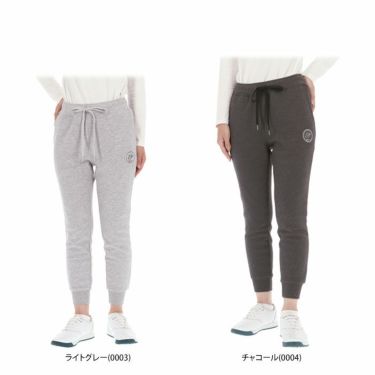 ZOY ゾーイ　レディース ロゴデザイン 防風 撥水 ダブルニットジャージー ストレッチ 裏地付き ジョガーパンツ 071719482 詳細1