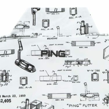 ピン PING　メンズ 撥水 防風 ピンパター柄 メッシュ裏地 ストレッチ 長袖 フルジップ ブルゾン 621-2220901　2022年モデル 詳細4