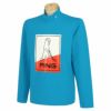 ピン PING　メンズ Mr.PINGプリント ストレッチ 長袖 ハイネックシャツ 621-2269909　2022年モデル ブルー（110）
