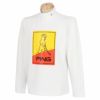ピン PING　メンズ Mr.PINGプリント ストレッチ 長袖 ハイネックシャツ 621-2269909　2022年モデル ホワイト（030）