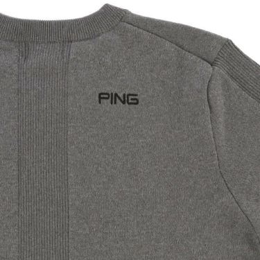 ピン PING　メンズ ロゴ刺繍 リブ切替 長袖 クルーネック セーター 621-2270809　2022年モデル 詳細4