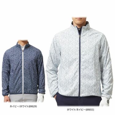 フットジョイ FootJoy　メンズ 防風 スプラッシュ柄 メッシュ裏地 長袖 フルジップ ジャケット FJ-F22-O01　2022年モデル 詳細1