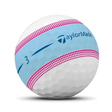 テーラーメイド　TOUR RESPONSE STRIPE ツアーレスポンス ストライプ　2023年モデル ゴルフボール　1ダース（12球入り）　ブルー/ピンク　詳細2