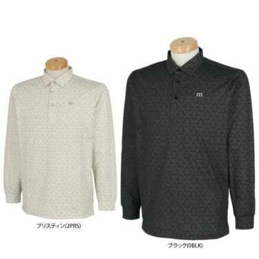 トラヴィスマシュー Travis Mathew メンズ 総柄 ストレッチ 長袖 ポロシャツ 7AI020　2023年モデル 詳細1