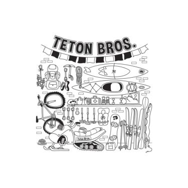 ティートンブロス TETON BROS　ウェア ティービーガレージティー TB Garage Tee TB223-49M 2022-2023 詳細2