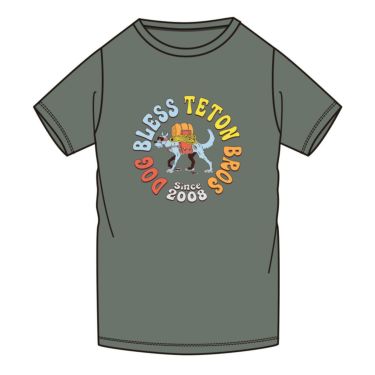 ティートンブロス TETON BROS　ウェア ドッグブレスティービーティー Dog Bless TB Tee TB223-50M 2022-2023 Green Gray