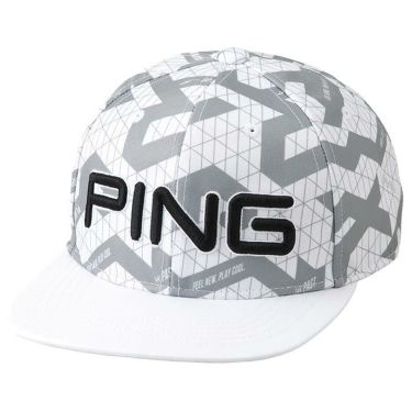 ピン PING　メンズ スリーディメンショナル ストラクチャー フラットビル キャップ HW-A2311 37130-01 White　2023年モデル White