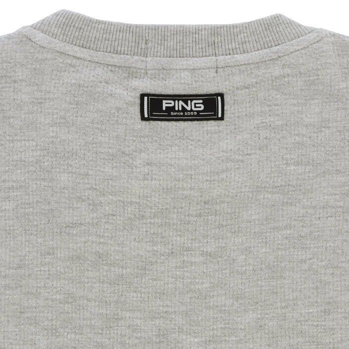 ピン PING　メンズ ロゴアップリケ 長袖 クルーネック スウェット プルオーバー 621-3262805　2023年モデル 詳細4