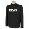 ピン PING　メンズ UVカット長袖 ハイネックシャツ 621-3269805　2023年モデル ブラック（010）