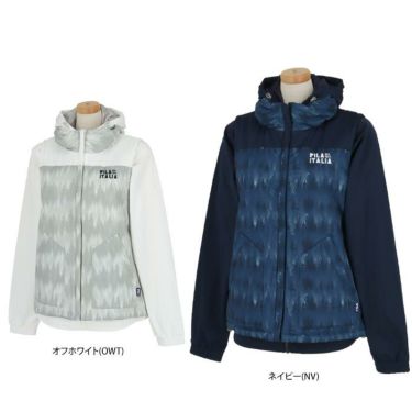 フィラ FILA　レディース 長袖 フード付き フルジップ ブルゾン & 柄切替 フルジップ 中綿 ベスト 792-206　2022年モデル 詳細1