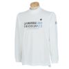 ルコック Le coq sportif　メンズ UVカット ロゴプリント 長袖 モックネックシャツ QGMWJB03　2023年モデル ホワイト（WH00）