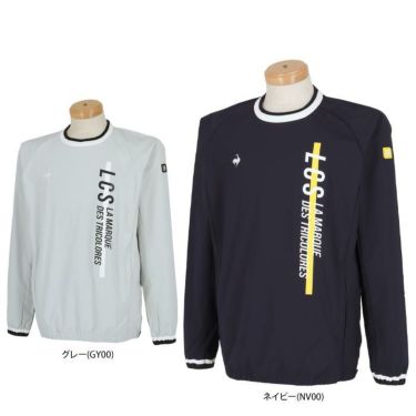 ルコック Le coq sportif　メンズ 防風 ロゴデザイン 撥水 ストレッチ 長袖 クルーネック スニードジャック QGMWJK02　2023年モデル 詳細1