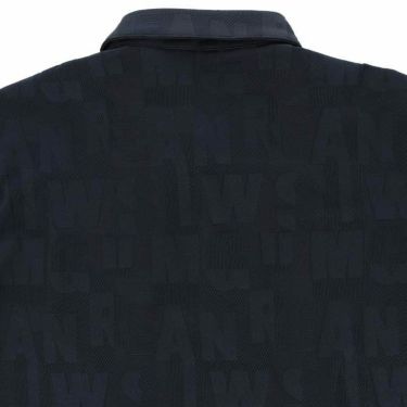 マンシングウェア Munsingwear　メンズ ロゴデザイン 総柄ジャガード ポケット付き 長袖 ポロシャツ MGMWJB04　2023年モデル 詳細3