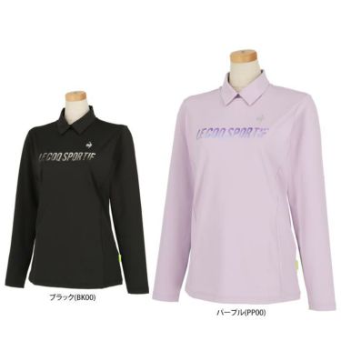 ルコック Le coq sportif レディース ロゴプリント 裏起毛 ストレッチ 長袖 ハイネックシャツ QGWWJB07 2023年モデル |  【公式】有賀園ゴルフオンラインAGO