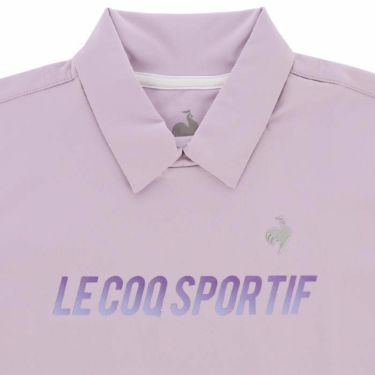 ルコック Le coq sportif　レディース RIJOUME ストレッチ グラデーションロゴプリント 長袖 変形衿 シャツ QGWWJB22　2023年モデル 詳細3