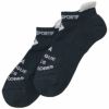 ルコック Le coq sportif　レディース ロゴジャカード アンクルソックス QGCWJB02 NV00 ネイビー　2023年モデル ネイビー（NV00）