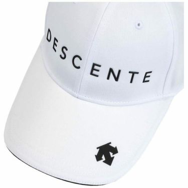 デサントゴルフ DESCENTE GOLF　メンズ ロゴ キャップ DGBVJC02 WH00 ホワイト　2023年モデル 詳細2