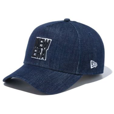 ニューエラ NEW ERA　キャップ 9FORTY A-Frame Denim スクエアロゴ 13750650 インディゴデニム　2023年モデル インディゴデニム（13750650）