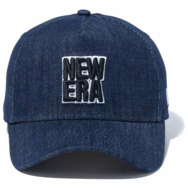 ニューエラ NEW ERA　キャップ 9FORTY A-Frame Denim スクエアロゴ 13750650 インディゴデニム　2023年モデル 詳細1