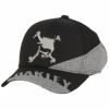 オークリー OAKLEY　メンズ SKULL HYBRID CAP FA 23.0 生地切替 スカル ハイブリッド キャップ FOS901567 02E ブラックアウト　2023年モデル