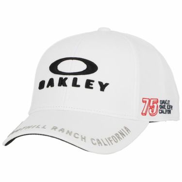 オークリー OAKLEY　メンズ OAKLEY FIXED CAP FA 23.0 グラフィック刺繍 キャップ FOS901577 100 ホワイト　2023年モデル ホワイト（100）