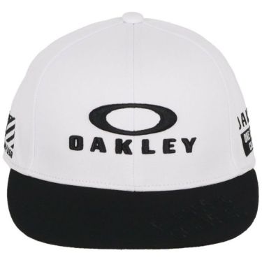オークリー OAKLEY　メンズ OAKLEY FLAT BRIM CAP FA 23.0 モチーフ刺繍 フラットブリム キャップ FOS901578 100 ホワイト　2023年モデル 詳細1