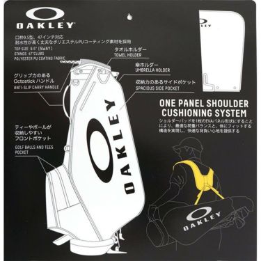 オークリー OAKLEY　17.0 ロゴデザイン 軽量 スタンド キャディバッグ FOS901535 02E ブラックアウト 詳細4