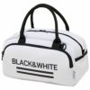ブラック＆ホワイト Black＆White　ホワイトライン ロゴプリント カートバッグ BUF7103W 10 ホワイト　2023年モデル ホワイト（10）