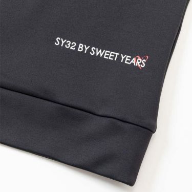 SY32 by SWEET YEARS　メンズ ロゴプリント ストレッチ 長袖 ハーフジップシャツ SYG-23A02　2023年モデル 詳細4