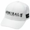 アドミラル Admiral　メンズ ロゴ刺繍 トラッド キャップ ADMB362F 00 ホワイト　2023年モデル ホワイト（00）