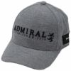 アドミラル Admiral　メンズ ロゴ刺繍 トラッド キャップ ADMB362F 19 グレー　2023年モデル グレー（19）