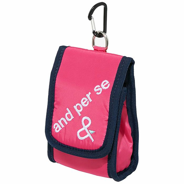 アンパスィ and per se　ロゴ刺繍 スコープケース AUF7133 44 ピンク　2023年モデル ピンク（44）