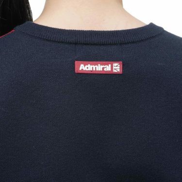 アドミラル Admiral　レディース パネルデザイン 配色切替 長袖 クルーネック セーター ADLA359　2023年モデル 詳細4