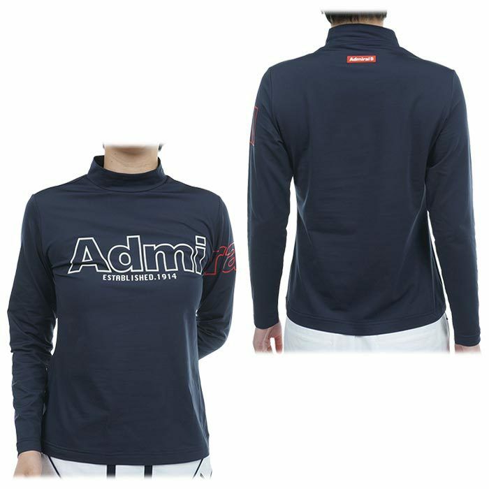 アドミラル Admiral レディース ビッグロゴプリント 裏微起毛 長袖