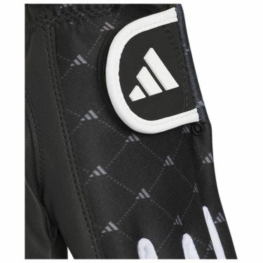 アディダス adidas　モノグラム ウォーム ペア 両手用 レディース ゴルフグローブ MMT78 IA2743 ブラック/ホワイト 詳細1