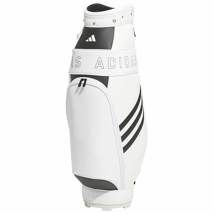 アディダス adidas　レディース 軽量 スリーストライプ キャディバッグ NMH63 IA2744 ホワイト/ブラック　2023年モデル 詳細1