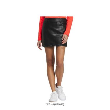 アディダス adidas　レディース フェイクレザー インナーパンツ一体型 スカート DJL25　2023年モデル 詳細1