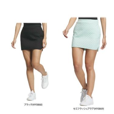 アディダス adidas　レディース 防風 キルト 撥水 インナーパンツ一体型 スカート MMT90　2023年モデル 詳細1