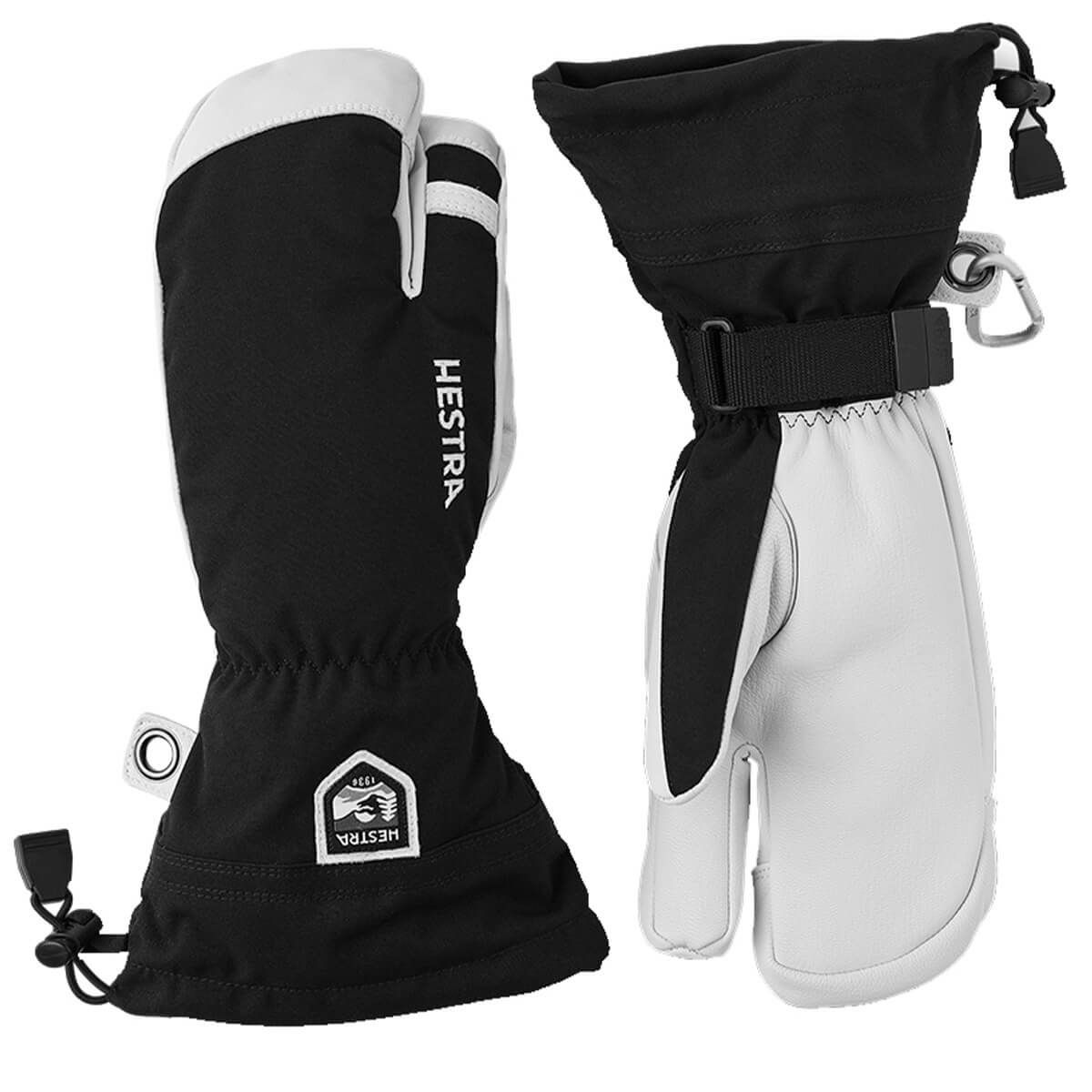 ヘストラ HESTRA　Heli Ski 3-Finger ヘリ スキー スリーフィンガー Black　スキーグローブ 2025-2026 詳細1